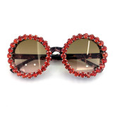 Superhot Eyewear 32432 Round Sparkling Bling Crystal Rhinestone 2021 Sunglasses