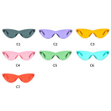 10151 Superthot Eyewear 2018 Thick Transparent Cateye Sun glasses Rimless Fashion Lady Cat Eye Candy Sunglasses