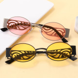 Superhot Eyewear 32932 Metal Frame Steam punk Small Round Sunglasses
