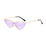 JR66293 Superhot Eyewear Women Metal Frame one-piece lens Cateye Sun glasses Sexy Ladies gradient Shades Cat Eye Sunglasses