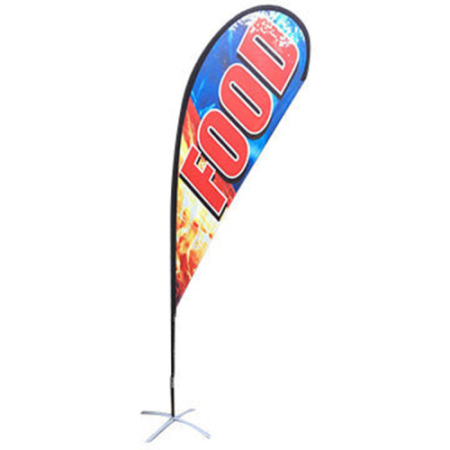 Custom Polyester Beach Feather Banner Advertising Sign Flags with flag stand