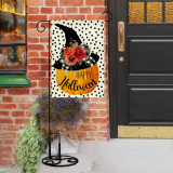 Support custom stitched flags holiday Halloween pumpkin garden flag banner
