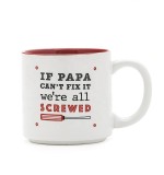Ceramic Dad Mug Coffee Mug White Color with creative words IF PAPA  Customized 12Oz for gift