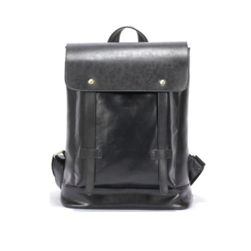 Custom Waterproof Pu Leather High School Fashion Laptop Backpack