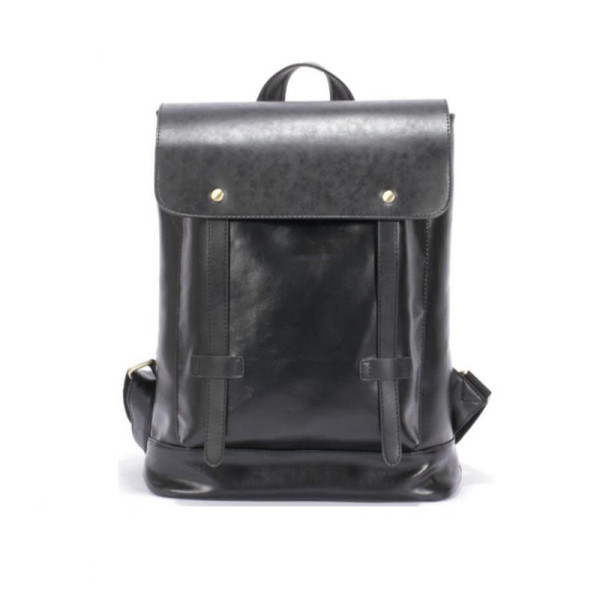 Custom Waterproof Pu Leather High School Fashion Laptop Backpack