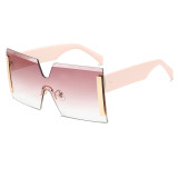 Superhot Eyewear 28032 Fashion Women Sun glasses Tinted Rimless Oversize Square Sunglasses