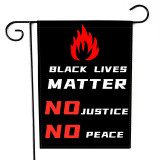 Letter printing custom flag dropshipping Black lives matter garden flag wholesale