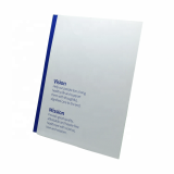 Wholesale custom logo a4 size white card paper files presentation folder with matt lamination