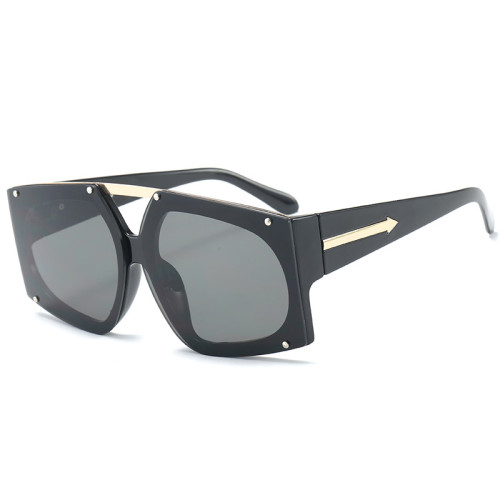 62116 Men Women Brand Designer Sun glasses Shades Black Big Frame UV400 Fashion Oversized Sunglasses