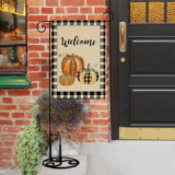 Support custom stitched flags holiday Halloween pumpkin garden flag banner
