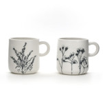 2020 Handmade Coffee Mug with 3D matte clear glaze Ceramic Stoneware Mugs for Gift