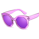 19001 Jelly Color Octagonal Sunglasses Big Frame Women Lady Sun glasses Shades UV400 2018 Fashion Women Sunglasses