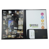Double Sides Custom Printing a4 Presentation Paper File Folder with Business Card Slot