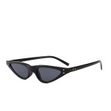 20633 Superhot 2018 Fashion Cateye Sun glasses Women Rivet Retro Vintage Small Cat Eye Sunglasses