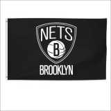 3x5ft wholesale NBA Brooklyn nets customizable flag and banner