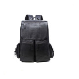 pu leather retro great capability backpack