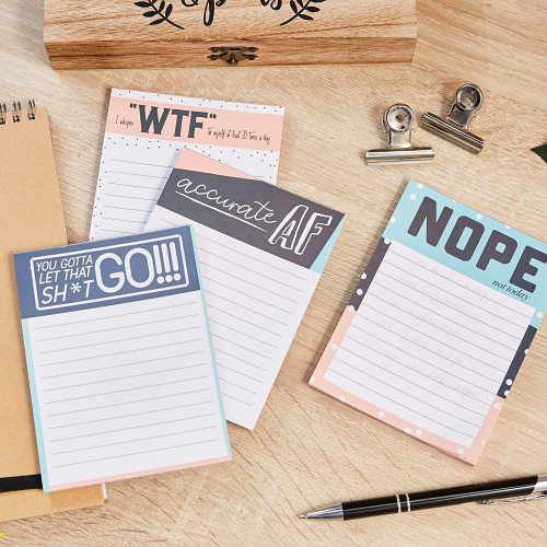 Myway Custom Cute Mini Funny Memo Pads To Do List for Work and Office Gift for Coworker Notepads 50 Sheets Per Pad