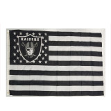 Top professional custom flag manufacturer 90*150cm Oakland las vegas Raiders flag 3*5 ft wholesale