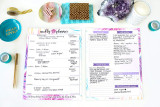 8.5  x 11   Weekly Planning Pad Peacock Double Sided Tear Off To Do Pad