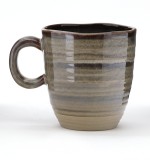 Brown colored ceramic mug vintage mugs with custom