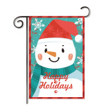 2 pcs order fast delivery 2020 tricot fabric Christmas garden decoration flag banner wholesale