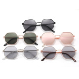 Superhot Eyewear 52200 Fashion 2021 Polygon Mirrored Lens Shades Metal Frame Sunglasses