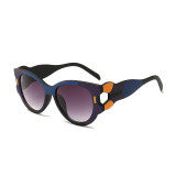 12145 Superhot Cateye Sun glasses PC Frame Special Design Temple 2018 Fashion Women Sunglasses