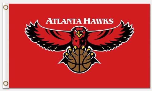 3x5ft wholesale NBA Atlanta hawks customizable flag and banner
