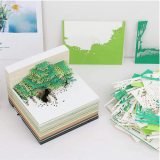 Memo Pads 3D Art Memo Pad 3D Sticky Notes 150 Sheets Cute Gifts DIY Note Paper with Lights for Teenagers