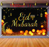Eid Mubarak party decoration Pull flag ramadan  background banner