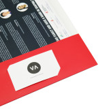 Custom Logo Printed Handmade a4 File Paper Document Presentation Folders