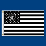Top professional custom flag manufacturer 90*150cm Oakland las vegas Raiders flag 3*5 ft wholesale