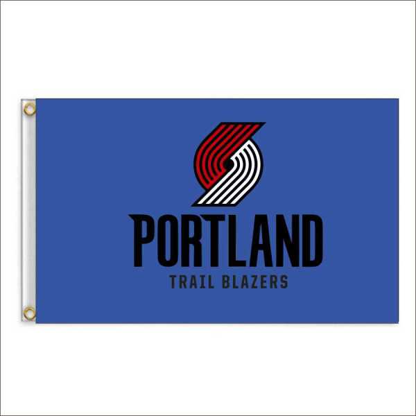 High quality Fast delivery custom 90*150cm Trail Blazers flag 3*5ft wholesale NBA Portland Trail Blazers flag