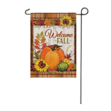 Autumn pumpkin print Thanksgiving garden flag custom double side camping garden banner