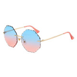 12535 Superhot Eyewear Fashion Women Rimless Sunglasses
