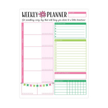 Custom Memo pad Tear Off Notepad on Office To Do List Weekly Planner Planificador semanal