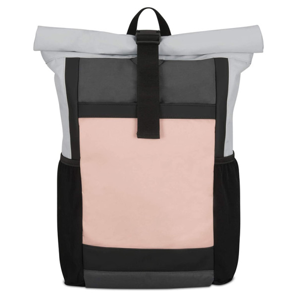 Womens & Mens Daypack Made from Recycled PET Bottles Rucksack for Leisure Roll Top Backpack
