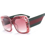 62516 Women Brand Designer Sun glasses Vintage Square Oversized Gradient Shades Fashion Luxury Sunglasses