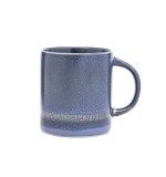 Ceramic 3D blue color Mug Ceramic Coffee Milk Mug with 3d reactive glaze