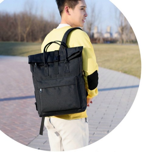 Business Casual Multi-function Travel Backpack Antitheft Roll Top Backpack