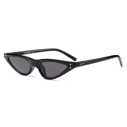 20633 Superhot 2018 Fashion Cateye Sun glasses Women Rivet Retro Vintage Small Cat Eye Sunglasses