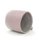 Ceramic 3D Pink and White Mug Ceramic Coffee Milk Mug with 3d reactive glaze