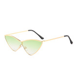 10529 Superhot Eyewear Fashion Women Sun glasses Pointed Tinted Metal Cat Eye Sunglasses