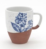 New arrived 10oz blue white water mugs set ceramic tea durable mug coffee