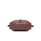 pu leather retro great capability backpack