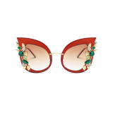 61319 Superhot Eyewear Fashion Women Sun glasses Gem Cat Eye Sunglasses
