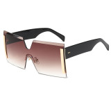 Superhot Eyewear 28032 Fashion Women Sun glasses Tinted Rimless Oversize Square Sunglasses