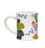 Custom printed coffee mugs everyday style ceramic mug with 3D stamp