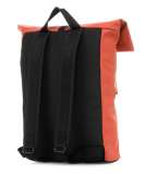 Canvas Water-repellant Backpack Black Cotton Durable Casual Daypack Roll Top Backpack