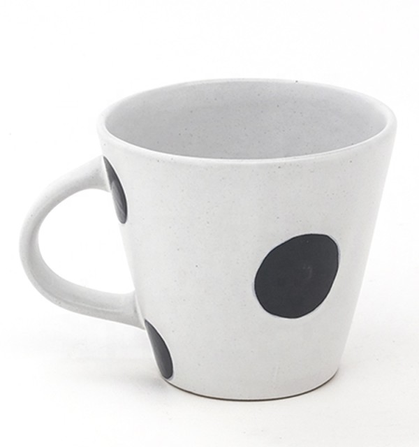 Black and white ceramic mug coffee tea water mugs for custom